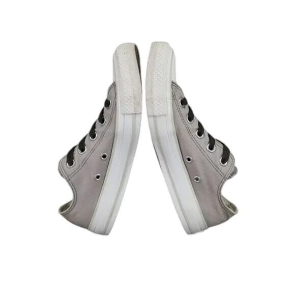 Converse Shoes Womens 6 Sneakers Casual Chuck Taylor All Star Double Tongue Gray - Picture 11 of 12